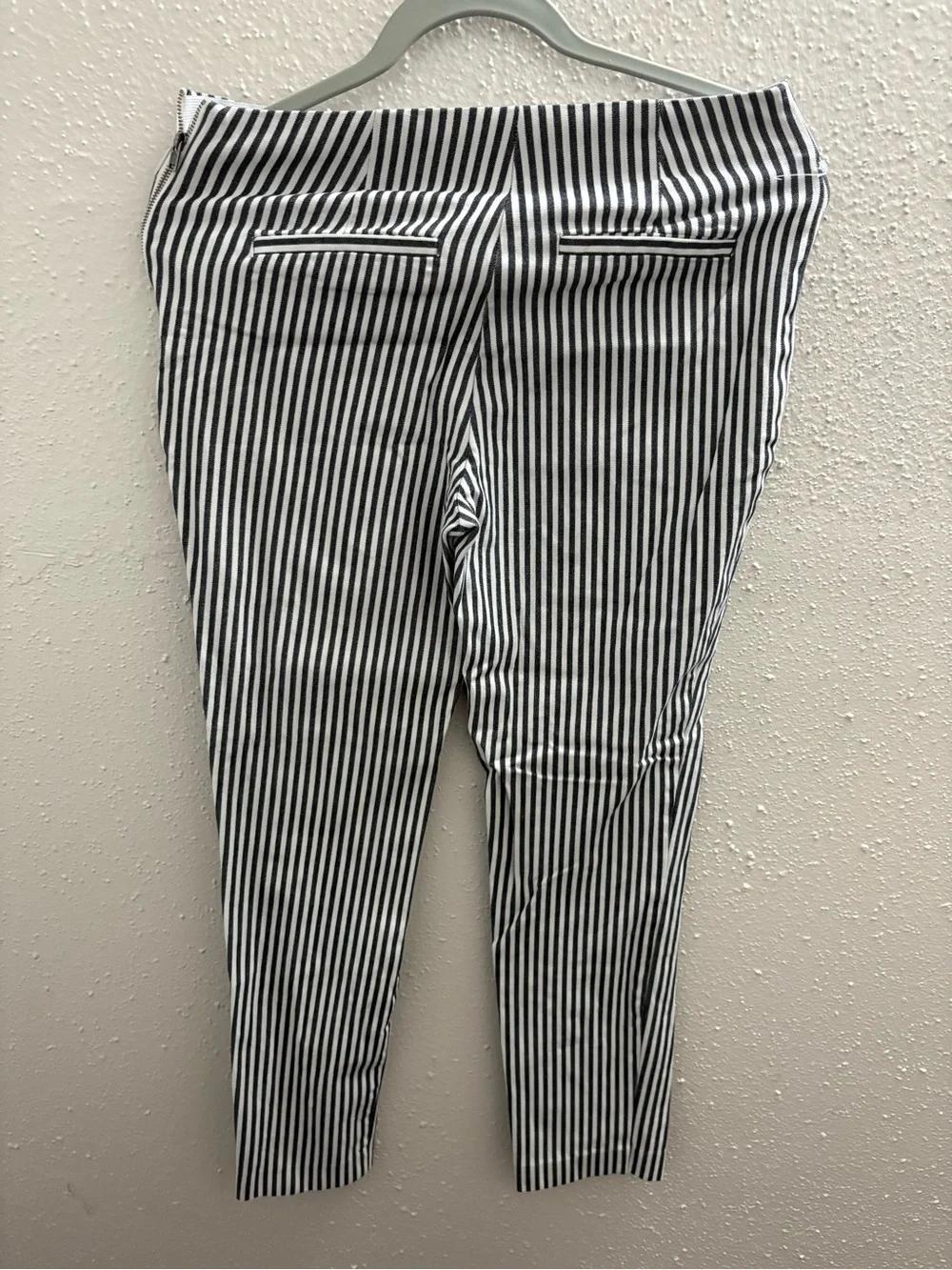 Striped Black & White Kids Leggings